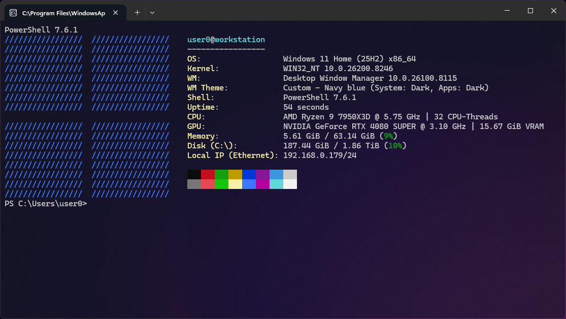 Fastfetch unter Windows 11